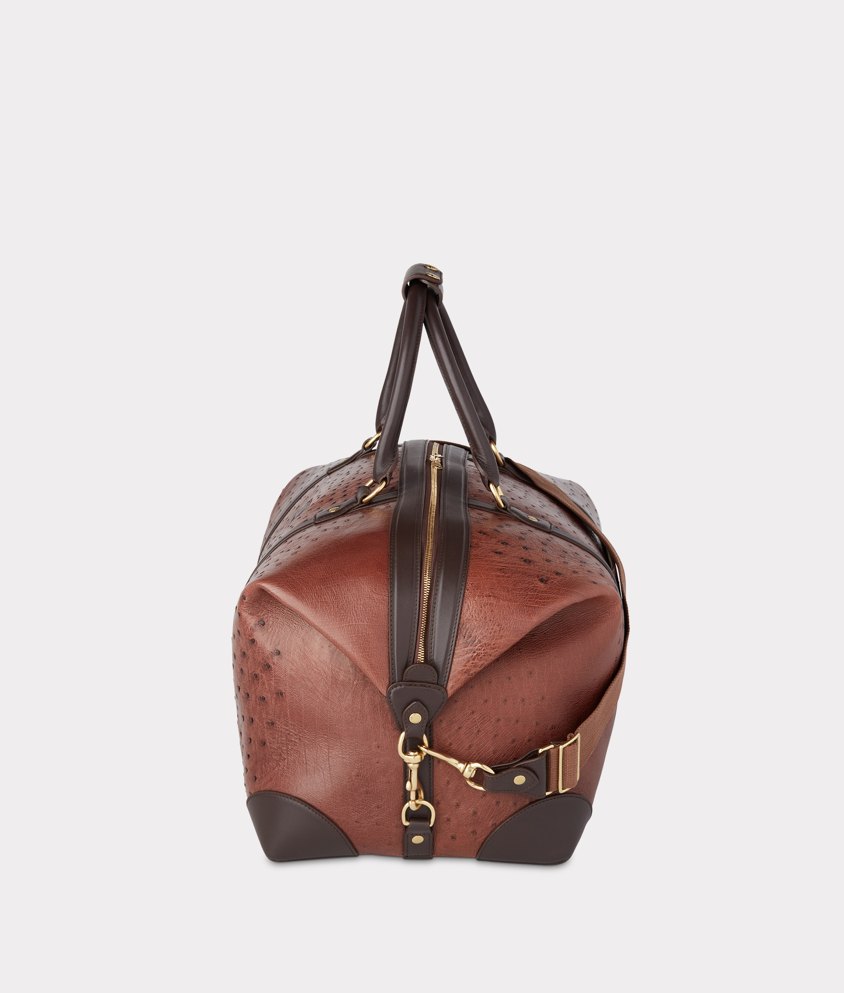 Ostrich Duffle - Large :: Chocolate - Image 3