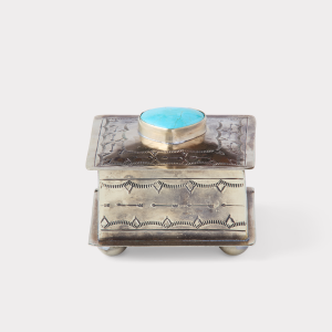 Southwestern Heart Box :: Silver