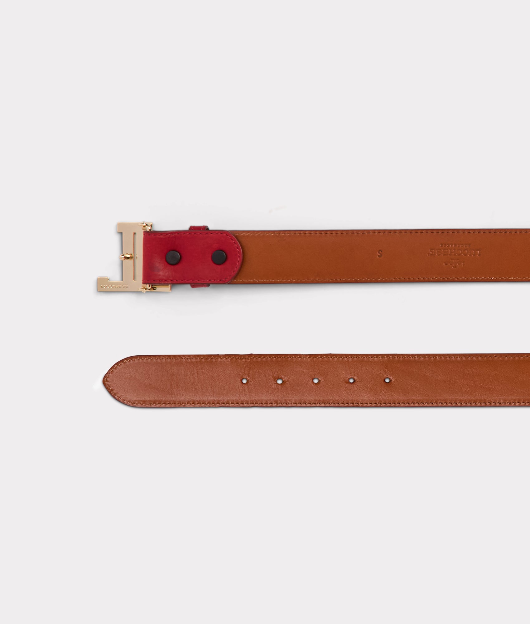 Women's Mirrored L Belt :: Red - Image 8