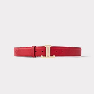 Women's Mirrored L Belt :: Red
