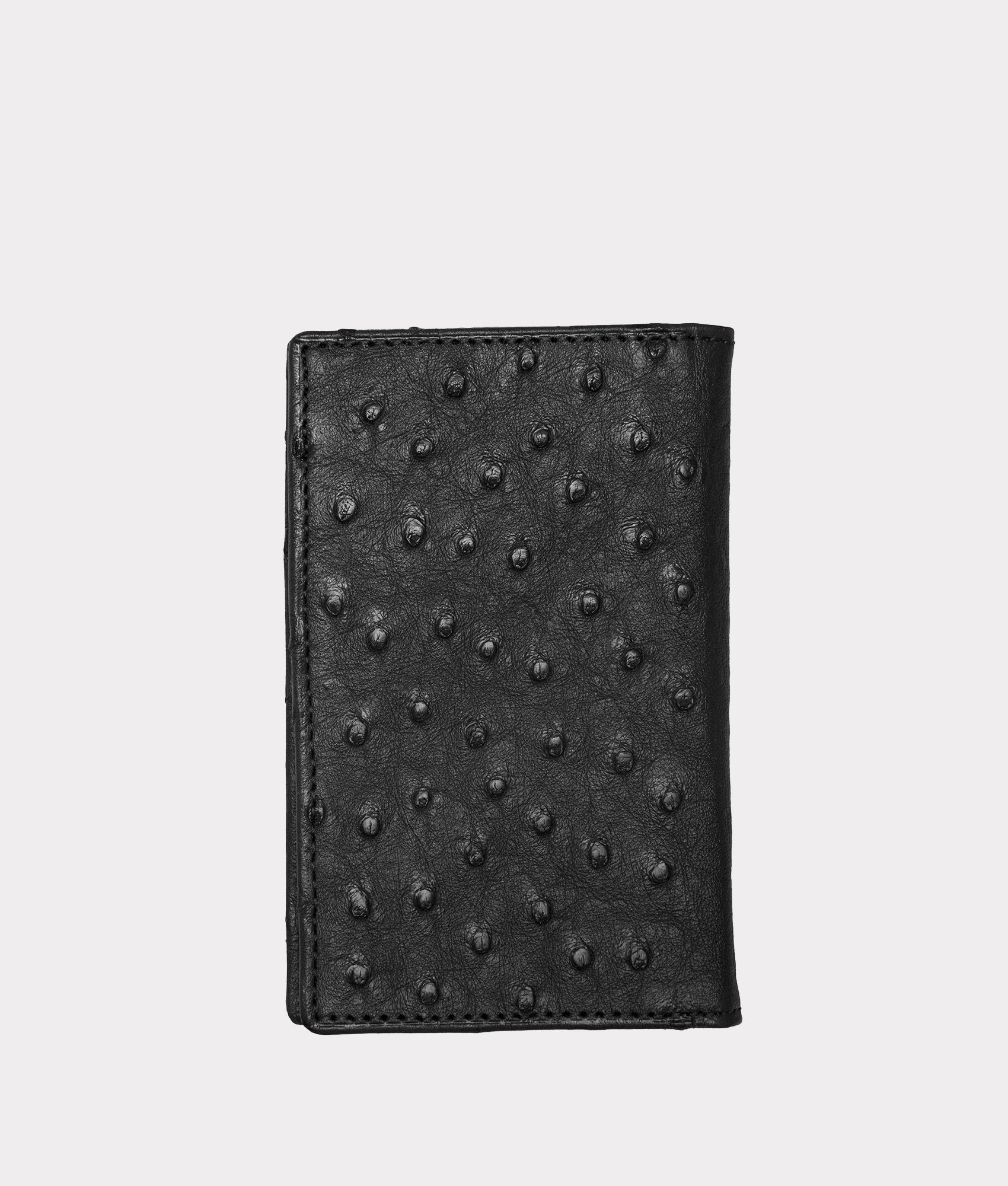 Bifold Wallet – Ostrich :: Black - Image 2