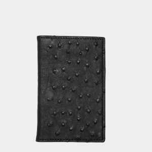 Bifold Wallet – Ostrich :: Black
